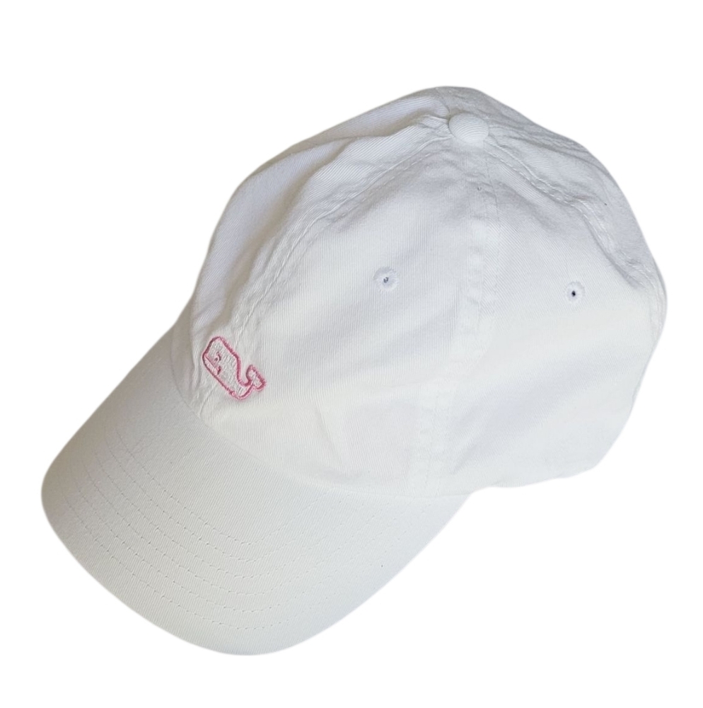 Vineyard Vines White Cap with Pink Whale Logo - Picture 5 of 16